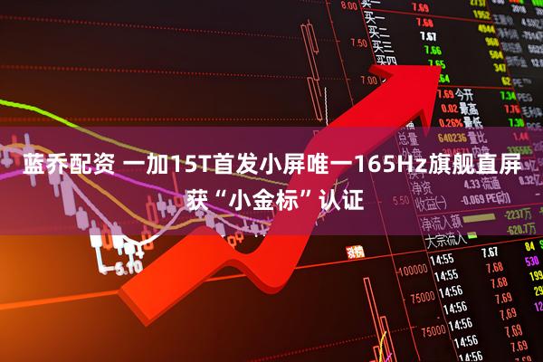 蓝乔配资 一加15T首发小屏唯一165Hz旗舰直屏 获“小金标”认证